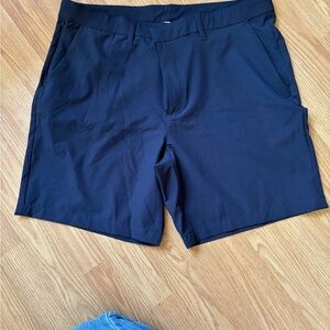 Men's dark blue dressy athletic Shorts